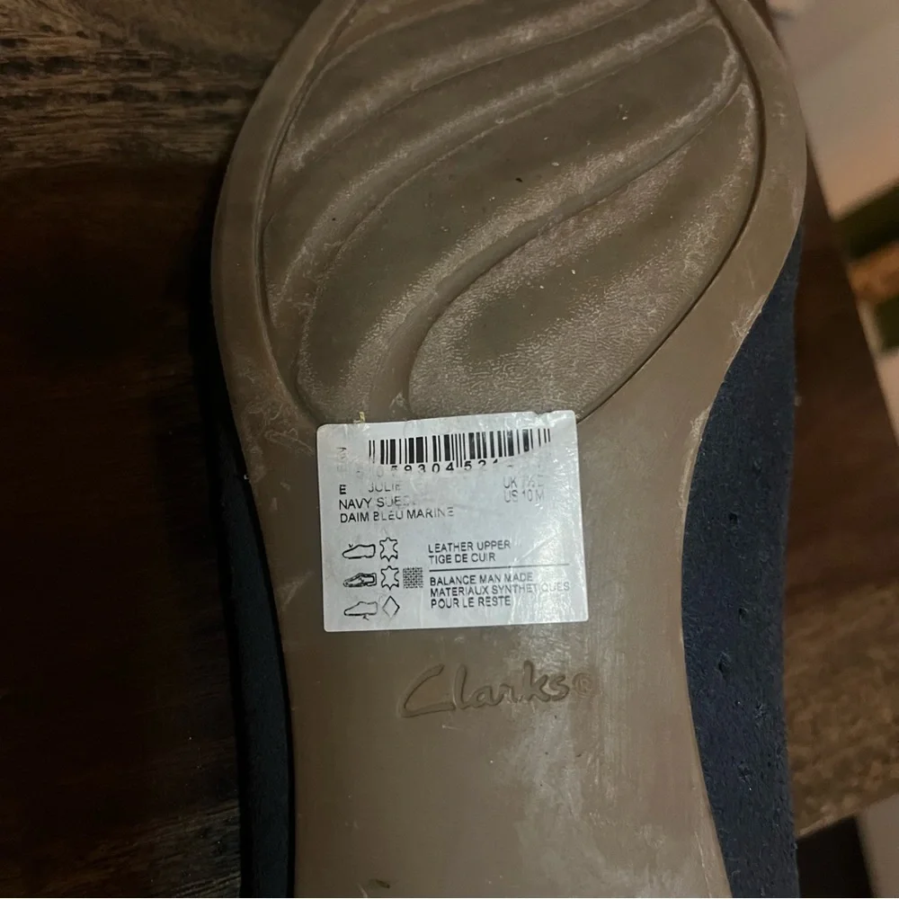 Clarks Blue Casual Flats - Picture 6 of 9